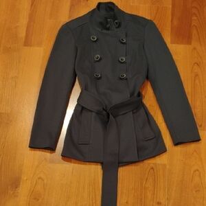 Women's Double-Breasted Gray Jacket